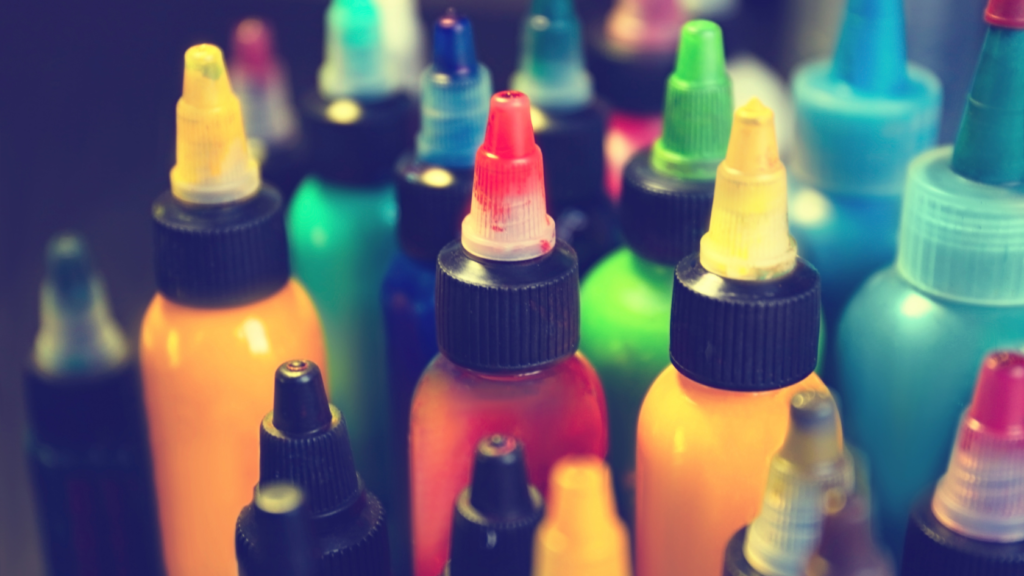 Pigments and inks being manufactured